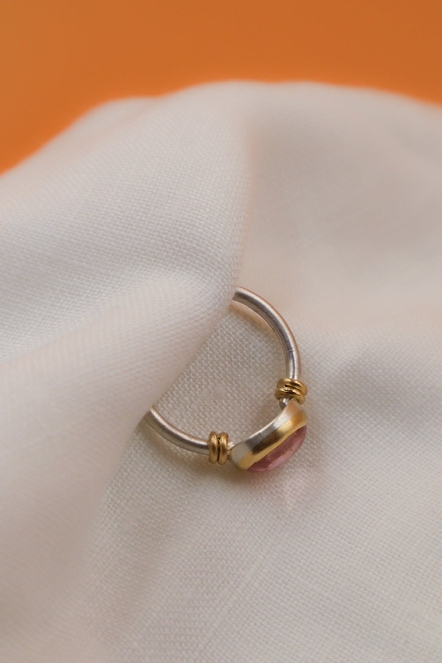 Anello "Origine" tormalina rosa