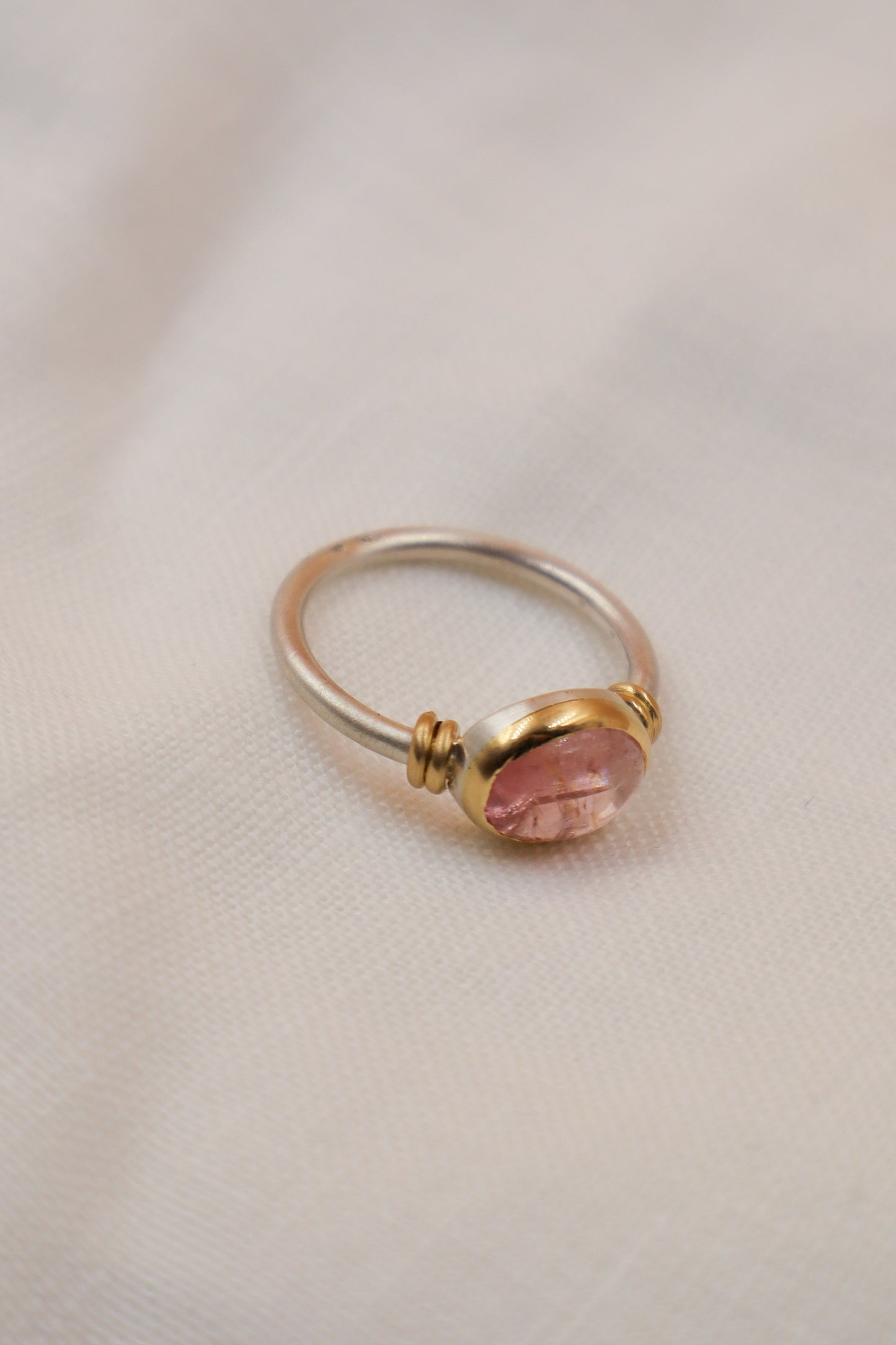 Anello "Origine" tormalina rosa