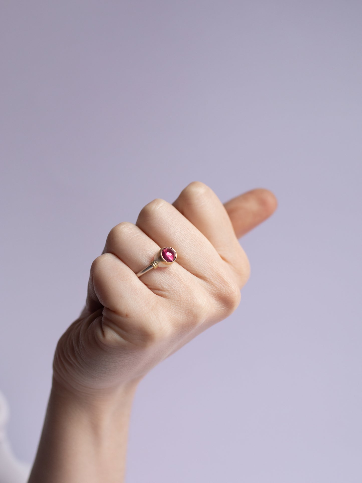 Anello "Origine" tormalina rubellite
