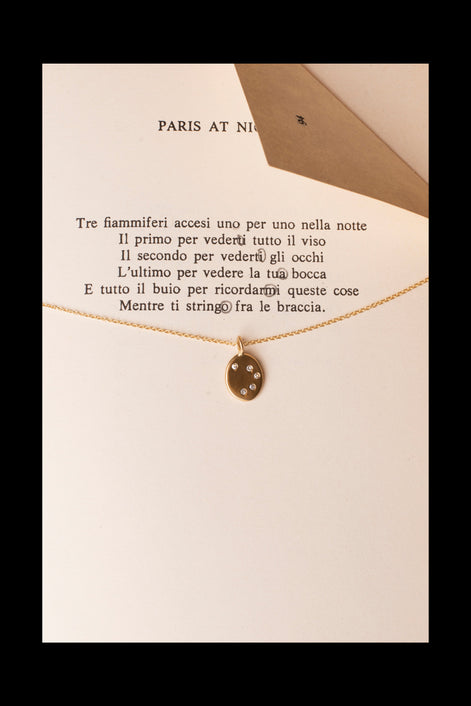 Pendente oro e diamanti "Ti Amo"