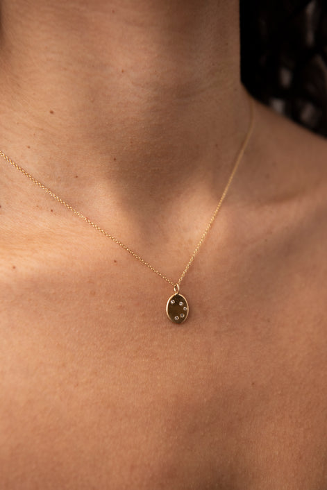 Pendente oro e diamanti "Ti Amo"